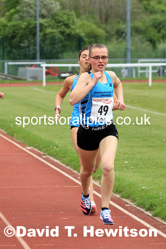 BMC 800 metres, Monday, May 9th, BMC Chester le Street, County Durham. Photo: David T. Hewitson/Sports for All Pics